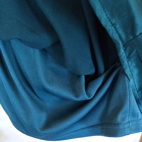 TORRID Teal Satin Peplum Bustier Sleeveless Top Size 4X - Picture 9 of 12